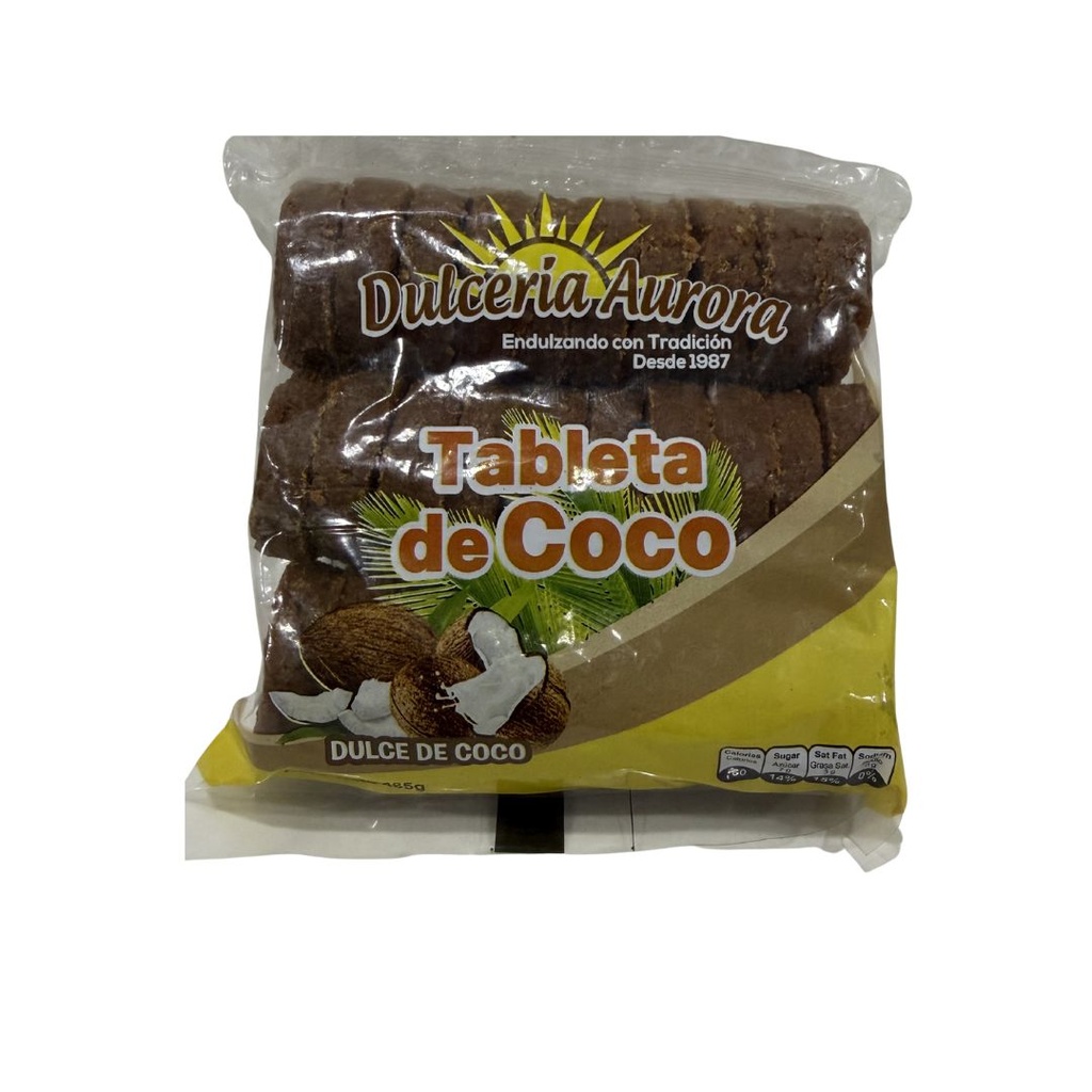 Tableta de coco redonda 30uds