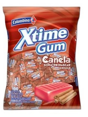 Xtime Gum Canela 100 unid