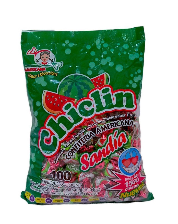 Chiclin Sandia 100uds