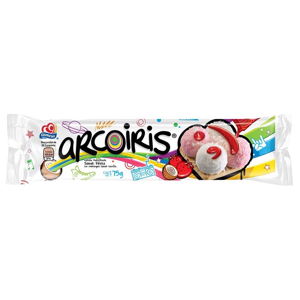 Arcoiris  sabor fresa 6 unid