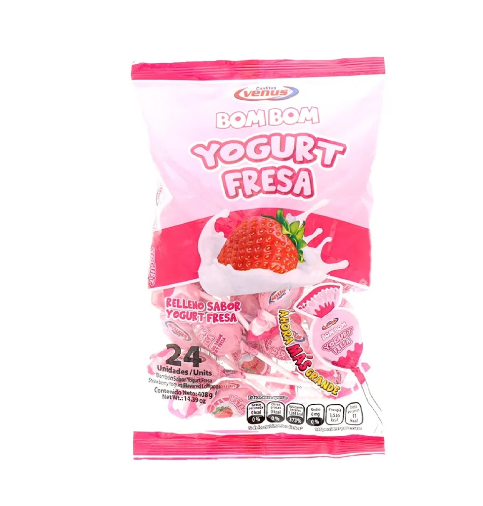Bombon Yogurt Fresa 24uds