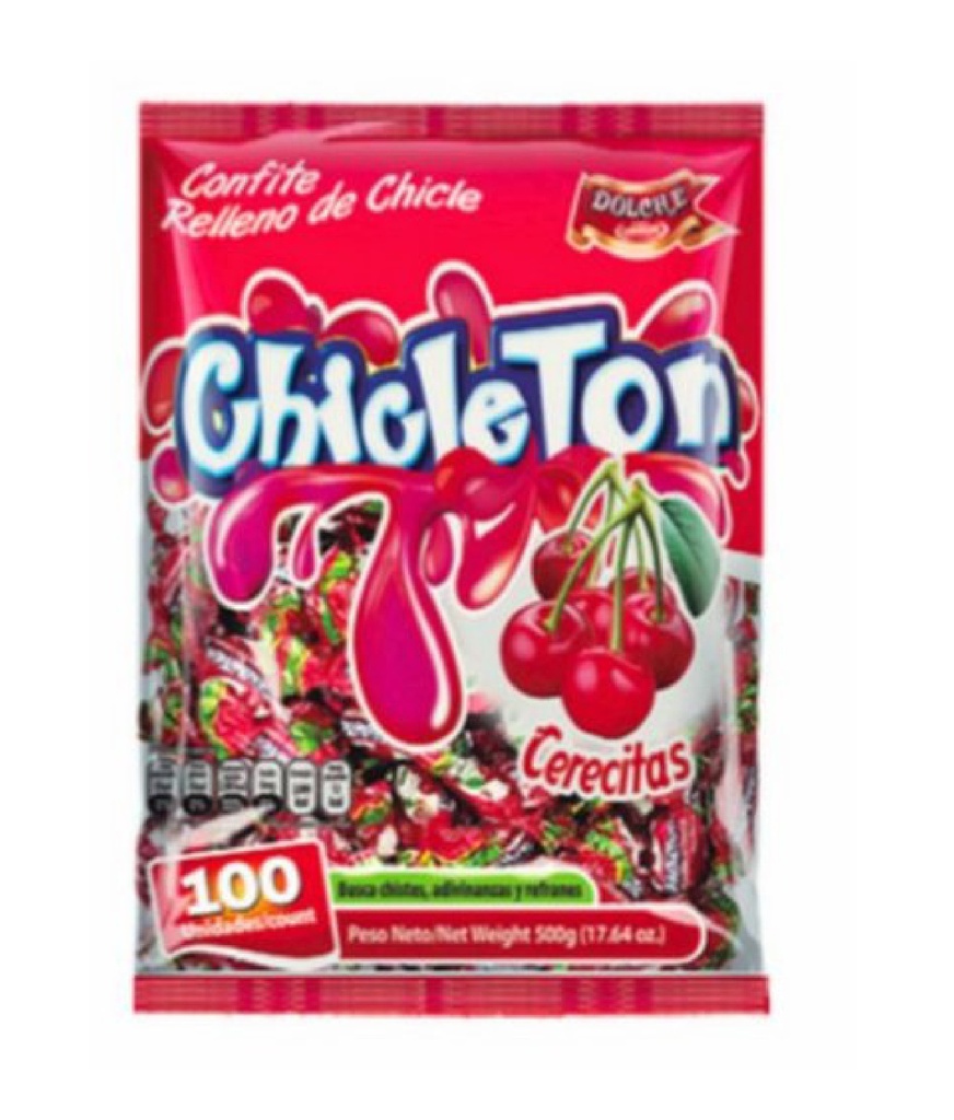 Chicleton Cerecitas 100 unid