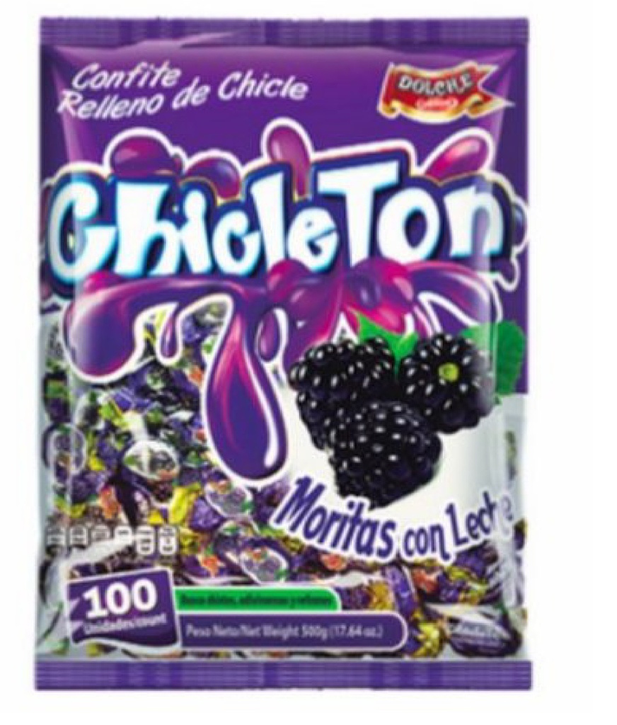 Chicleton Moritas Leche 100uds