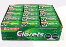 Clorets con clorofila sabor a menta 60 paq 