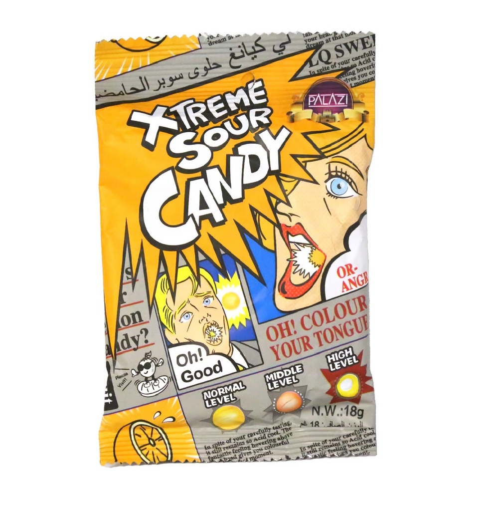 Xtreme Sour Candy Naranja