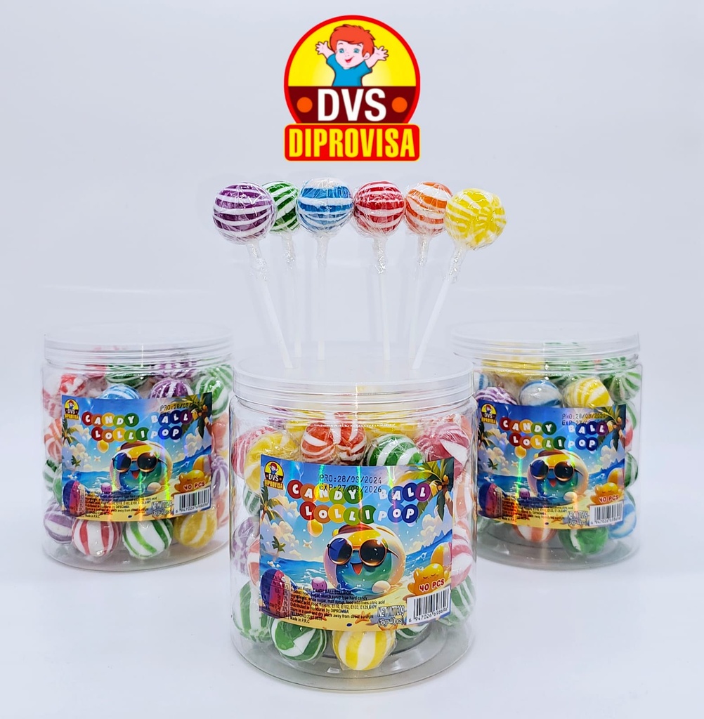 Candy Ball Lollipop Bote