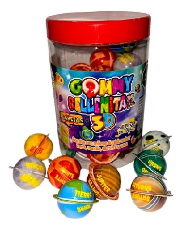 Gummy Rellenitax 3D Planetas