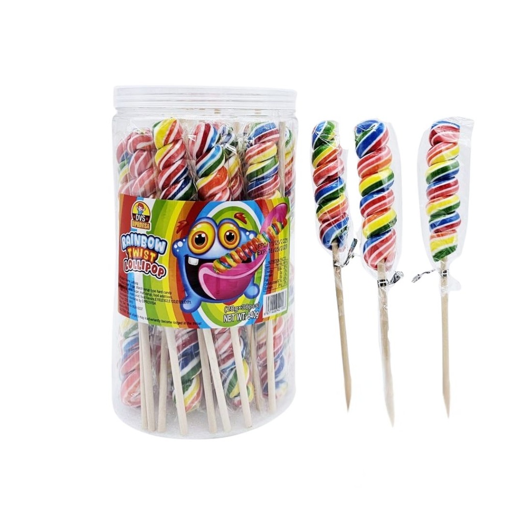 Rainbow Twist Lollipop