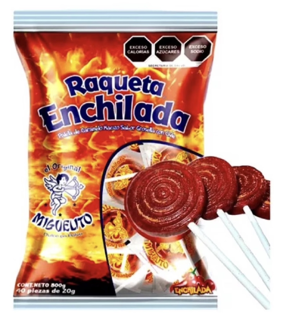 Raqueta enchilada 40uds