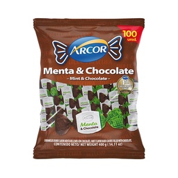 Arcor Delicias relleno menta chocolate
