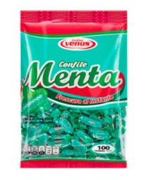 [menta larga venus] Confite Menta Venus 100 unid